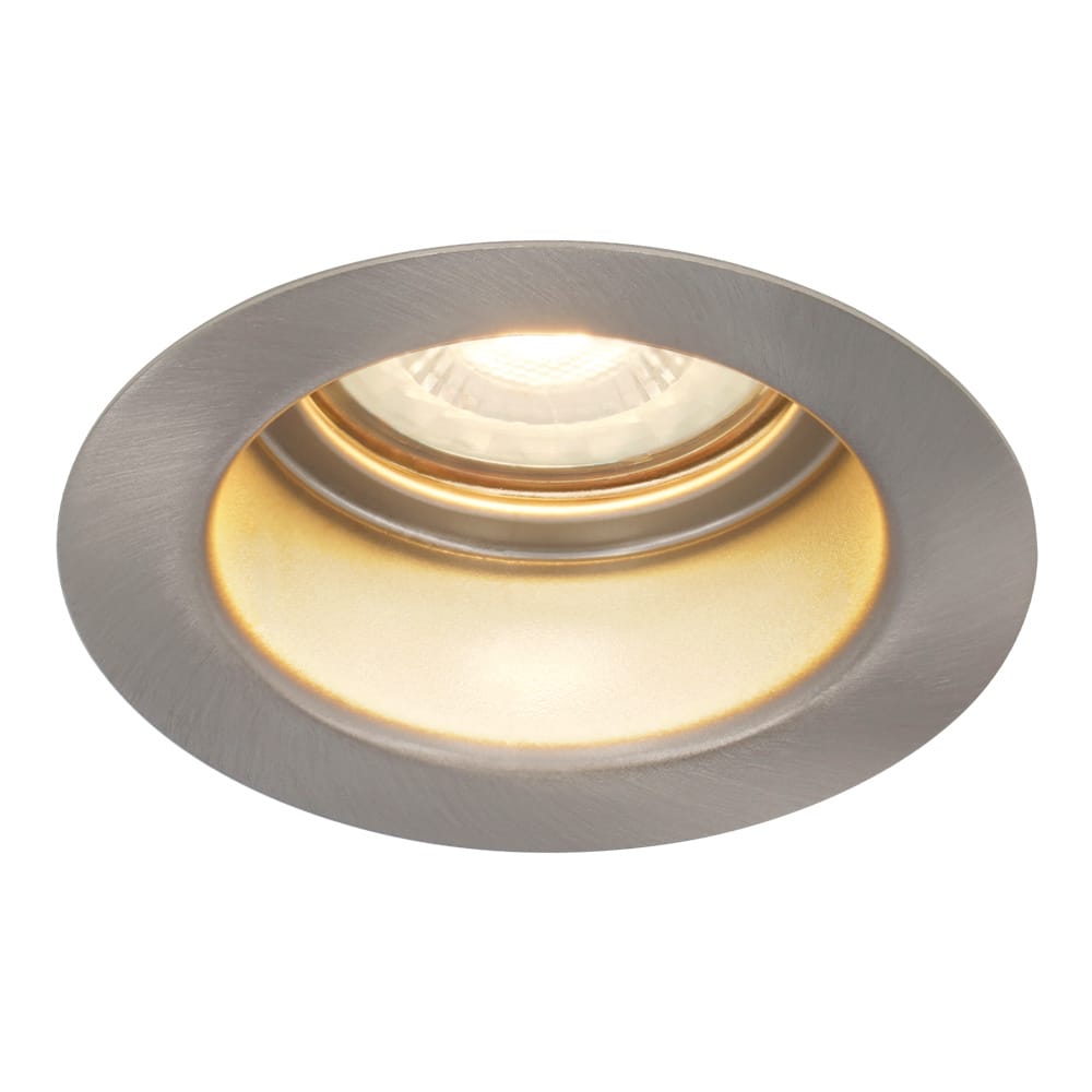 Mesa LED inbouwspot verzonken - 4 Watt 345 lumen - 2700K Warm wit - GU10 - Dimbaar - Rond - IP65 Waterdicht - RVS - Anti-glare | HOFTRONIC