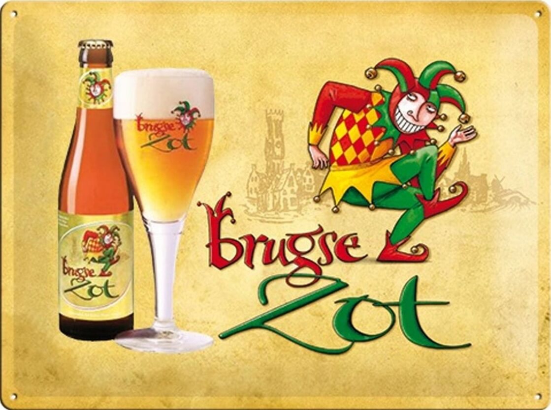 Metalen Wandplaat Brugse Zot | Nostalgic Art