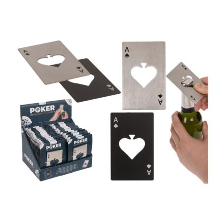 Metalen flesopener Pokerkaart 8