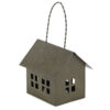 Metalen hanger huisje olive |