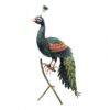 Metalen pauw op tak zittend | Primus Handcraft