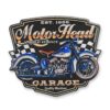 Metalen wandbord MotorHead Garage | DecoImport