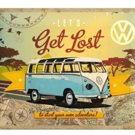 Metalen wandbord Volkswagen Get Lost | Nostalgic Art