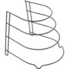 Metaltex Canyon Koekenpannenrek matzwart | Metaltex