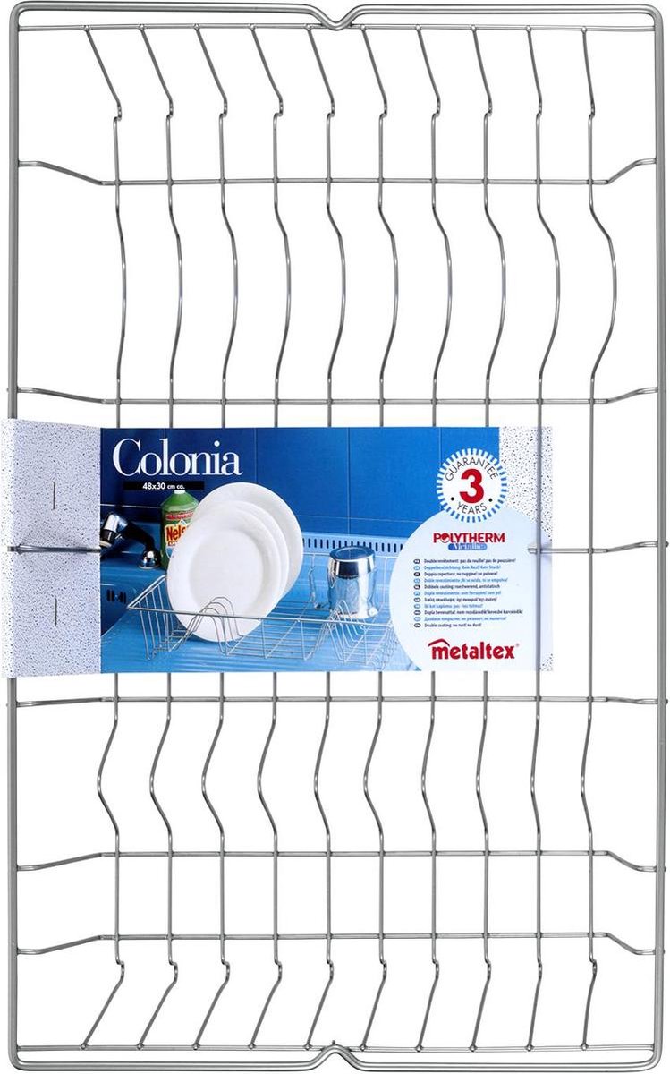 Metaltex afdruiprek metaal 48x30x10 | Tomado