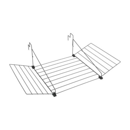 Metaltex droogrek Tilburg 12m zwart | Metaltex