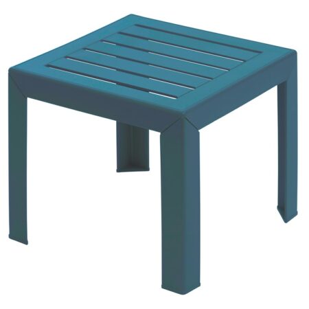 Miami bijzet tuintafel 40x40cm blauw | Grosfillex