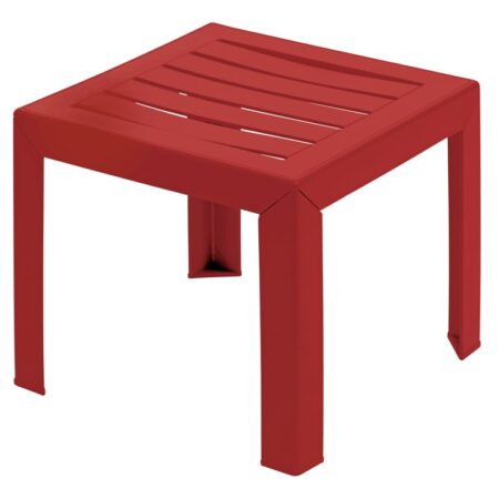 Miami bijzet tuintafel 40x40cm bordeaux | Grosfillex