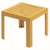 Miami bijzet tuintafel 40x40cm geel | Grosfillex
