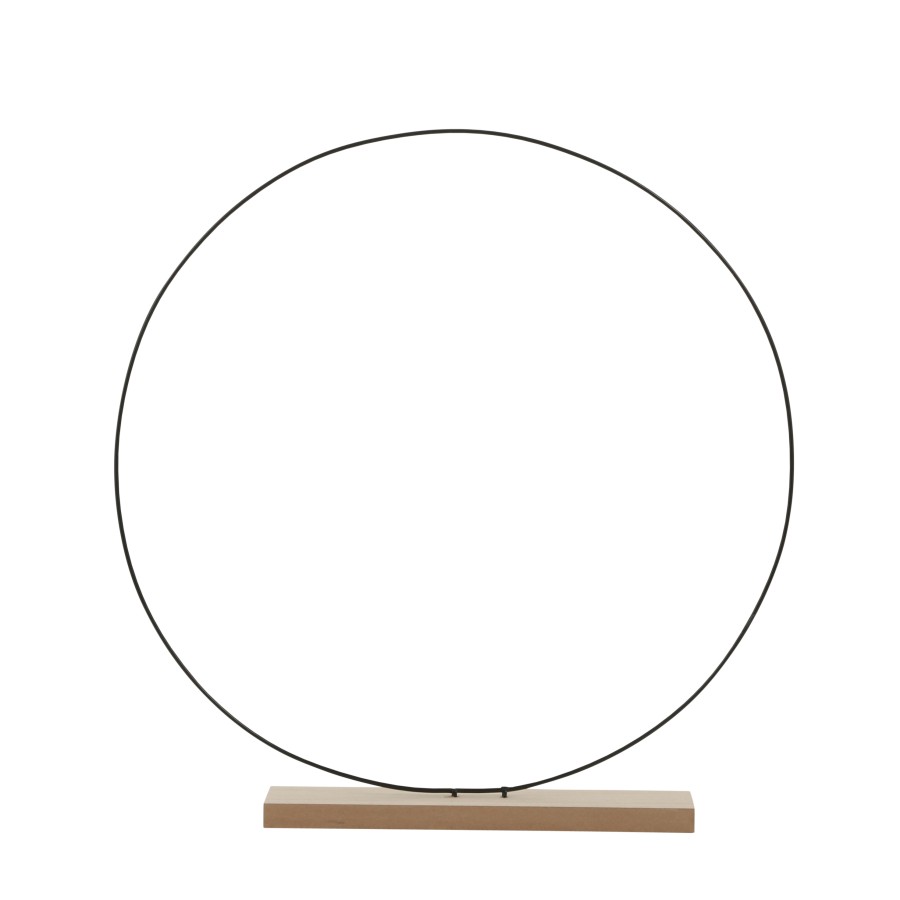 Mica Decorations Cirkel Zwart 55cm |