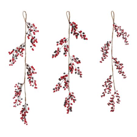 Mica Dercorations Kerstslinger Bes Bordeaux |