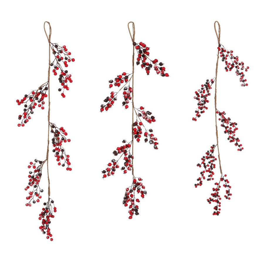 Mica Dercorations Kerstslinger Bes Bordeaux |