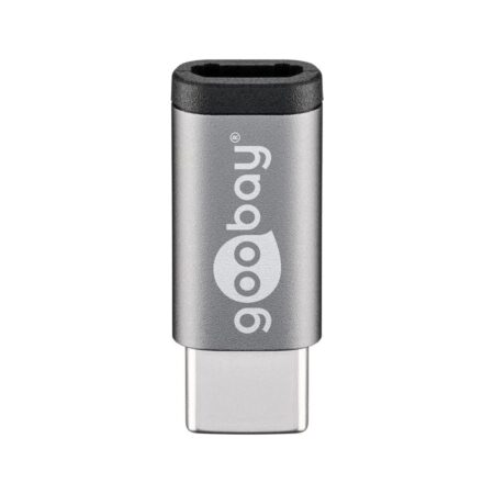 Micro-USB (F) naar USB-C (M) adapter- 480Mbit/s - USB 2.0 adapter | Goobay