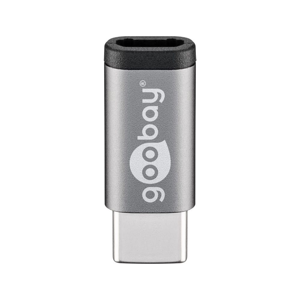 Micro-USB (F) naar USB-C (M) adapter- 480Mbit/s - USB 2.0 adapter | Goobay