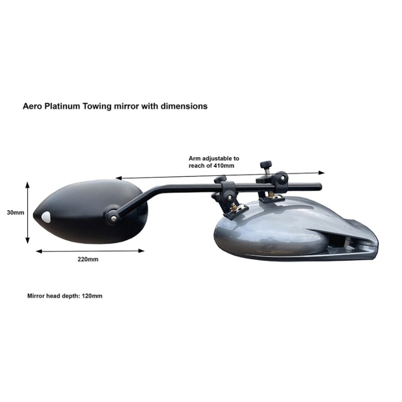 Milenco - Aero Platinum Caravanspiegel Set | Milenco