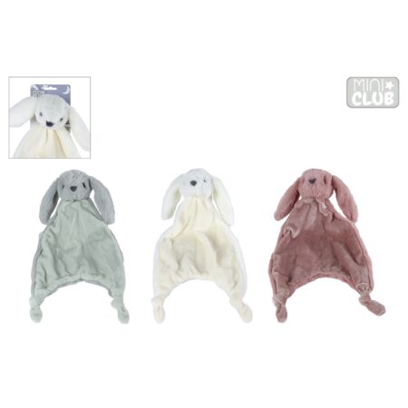 Mini Club knuffeldoekje konijn 3ass 38cm | Mini Club