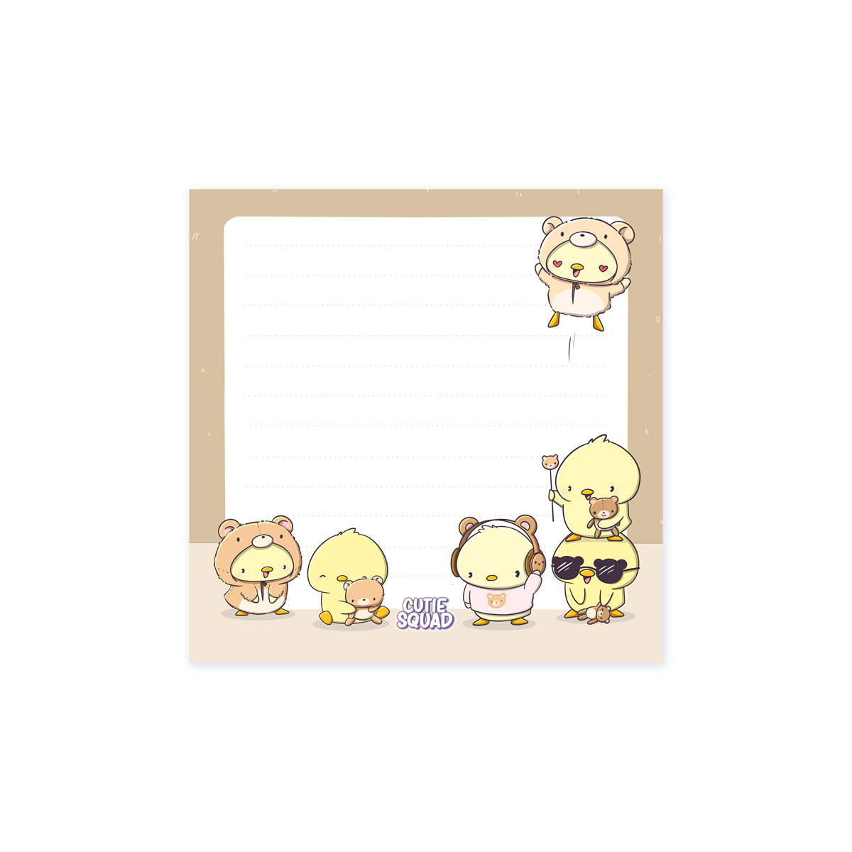 Mini Sticky Notes - Teddy Ducks | CutieSquad