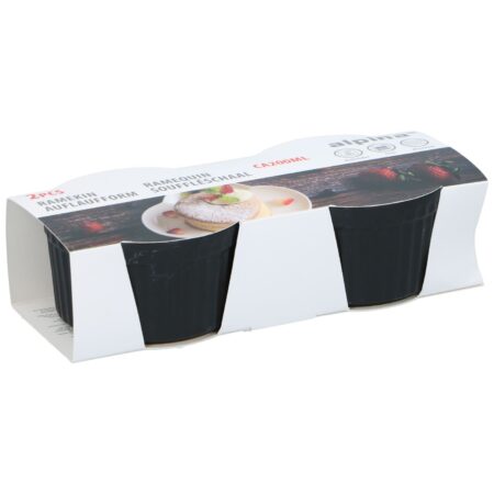 Mini ovenschaal zwart 2 stuks | Alpina