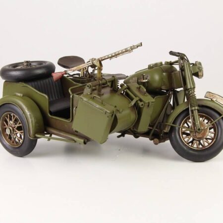 Miniatuurmodel Militaire Zijspan | DecoImport