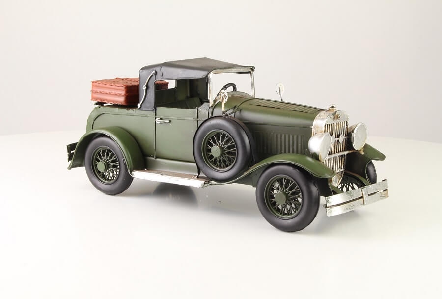 Miniatuurmodel Tin Oldtimer Groen | DecoImport