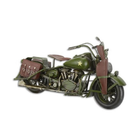 Miniatuurmodel tinnen leger motorfiets | DecoImport