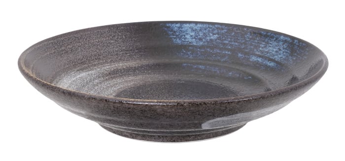Minoyaki bruin bord - traditioneel Japans design - 28.5 x 6 cm | Tokyo Design Studio