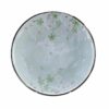 Mintgroen bord - Green Cosmos - decoratief patroon - 25.5cm