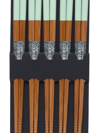 Mintgroene Eetstokjes - Set van 5 paar | Tokyo Design Studio
