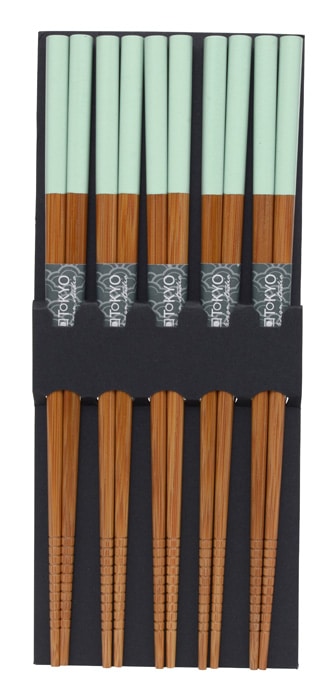 Mintgroene Eetstokjes - Set van 5 paar | Tokyo Design Studio