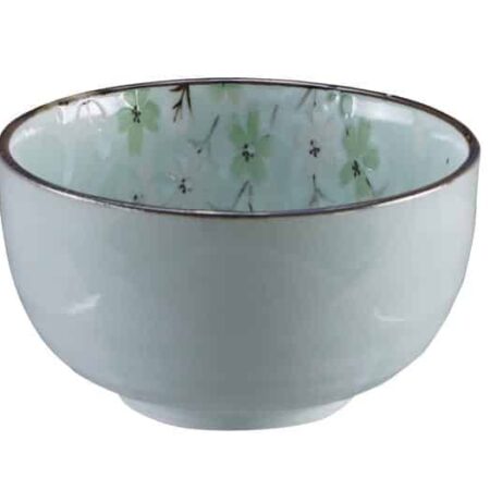 Mintgroene Kom - Green Cosmos - 550ml 13 x 7cm | Tokyo Design Studio