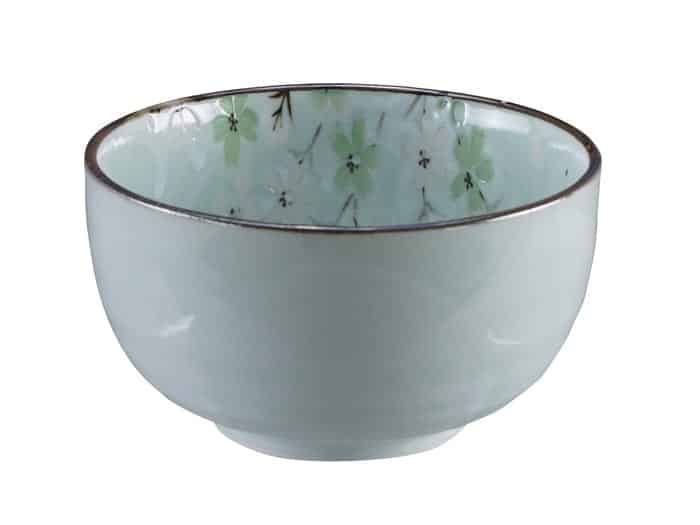 Mintgroene Kom - Green Cosmos - 550ml 13 x 7cm | Tokyo Design Studio