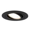 Miro LED inbouwspot - GU10 4 Watt 345 Lumen - 4000K Neutraal wit - Dimbaar - Rond - Kantelbaar - IP20 Voor binnen - Zwart | HOFTRONIC