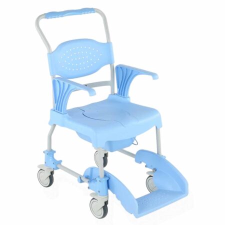 Mobiele Douche- en Toiletstoel | Douchestoel met wielen en armleuningen | Blauw | Able2 | PR45115 | Able2