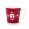 Mok L Love Brids Medallion Deer Dark Red | PiP Studio