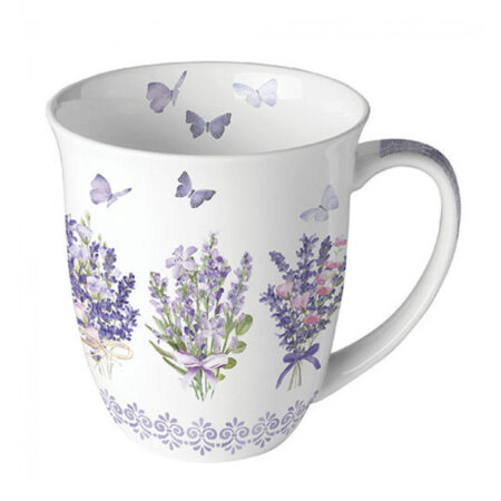 Mok Lovely Lavender White 0.4L | Ambiente