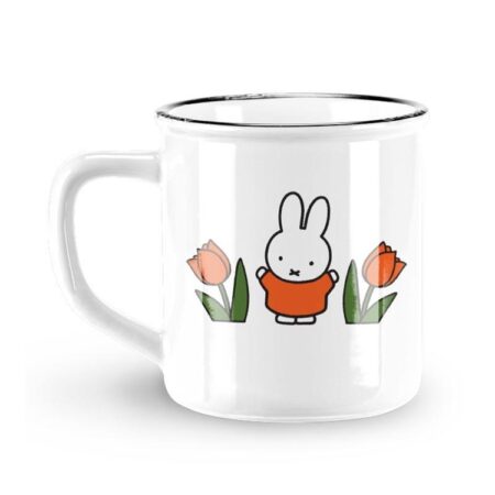Mok Nijntje tulpen rood Ø8xh7