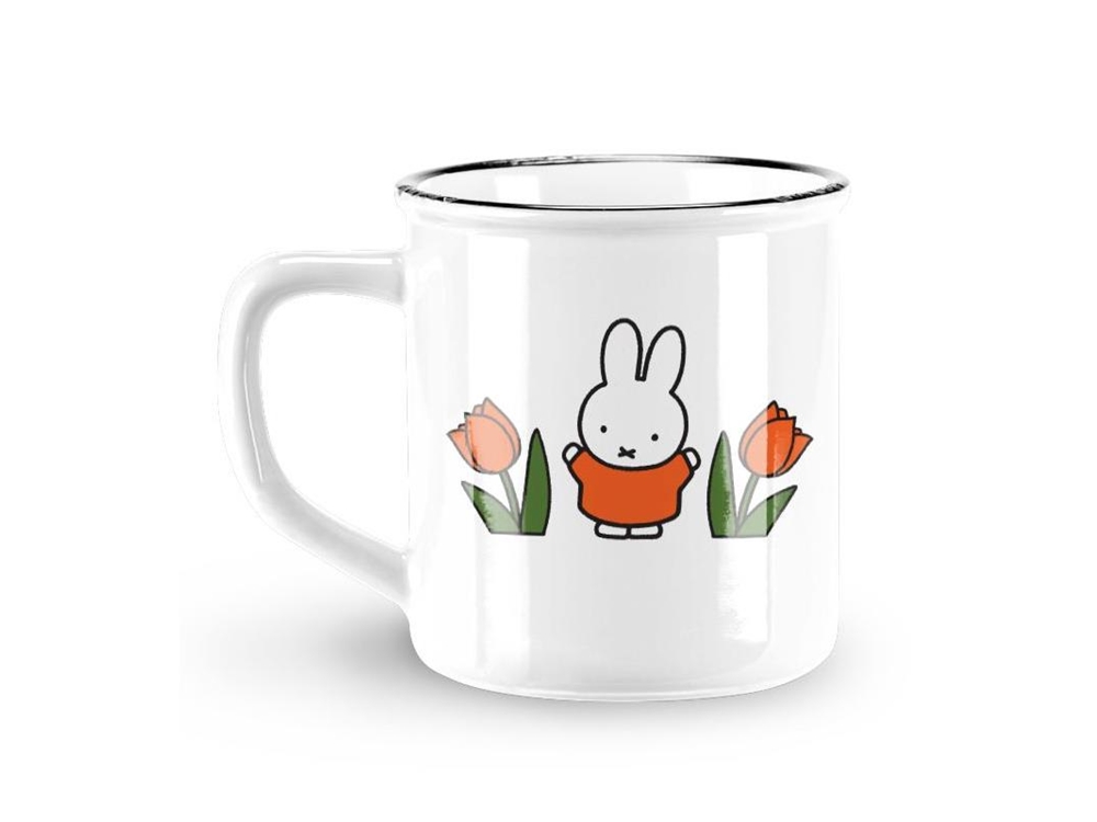 Mok Nijntje tulpen rood Ø8xh7