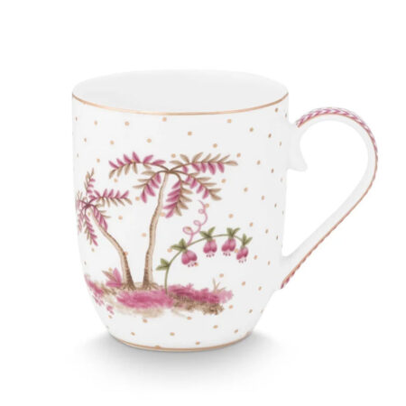 Mok S Jolie stippen goud Roze 145ml | PiP Studio