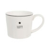 Mok Wit Keramiek Ster 275ml | Clayre&Eef