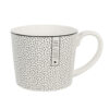 Mok Wit Keramiek Stippen 275ml | Clayre&Eef