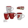 Mok love 350ml 4 assorti | Merkloos