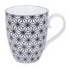 Mok met Sterrenpatroon - Tokyo Design Studio - Nippon Black - 380ml 8.5x10.2cm | Tokyo Design Studio
