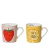 Mok porselein 250ml aardbei/sinaasappel | Decoris