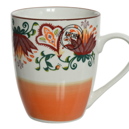 Mok porselein 320 ml Boho design | Decoris