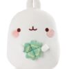 Molang gevormd kussen met klaver - 30 x 23 cm | Molang