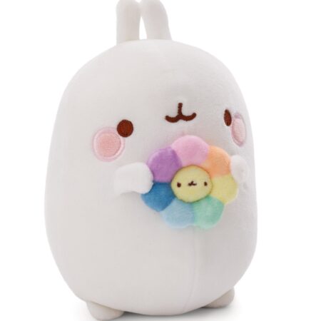 Molang knuffel met bloem - 48 cm | Molang