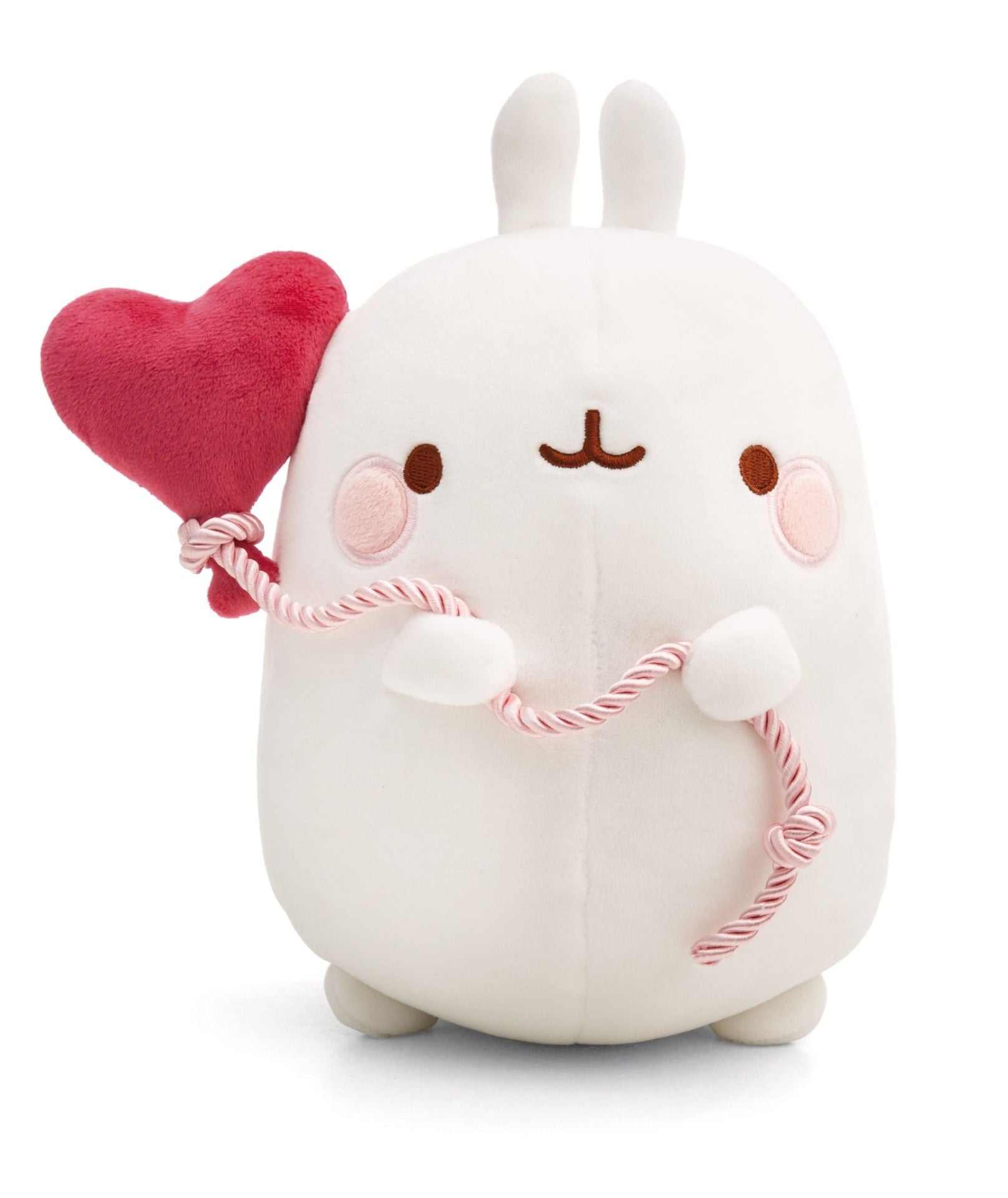 Molang knuffel met hartjesballon - 16 cm | Molang