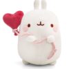 Molang knuffel met hartjesballon - 48 cm | Molang