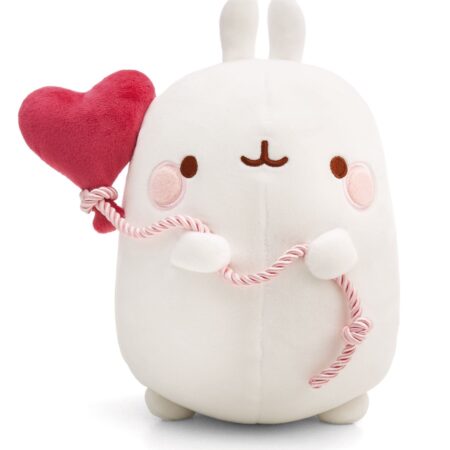 Molang knuffel met hartjesballon - 48 cm | Molang