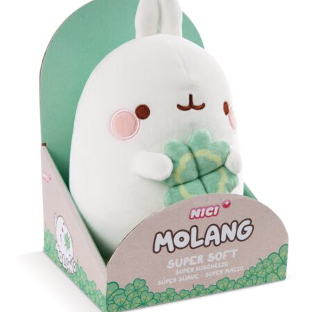 Molang knuffel met klaver - 24 cm | Molang
